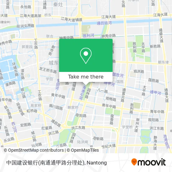 中国建设银行(南通通甲路分理处) map