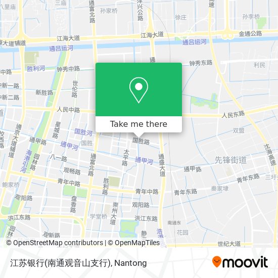 江苏银行(南通观音山支行) map