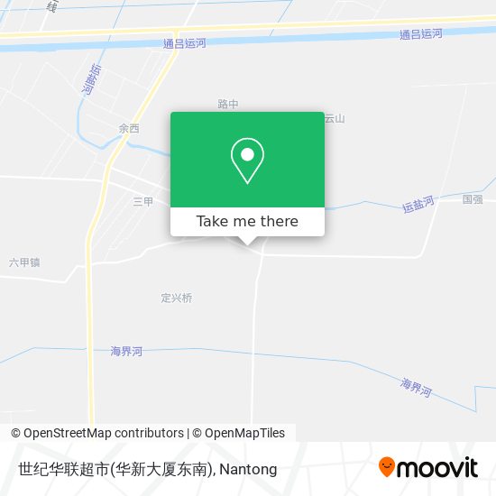 世纪华联超市(华新大厦东南) map