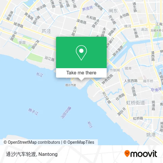 通沙汽车轮渡 map
