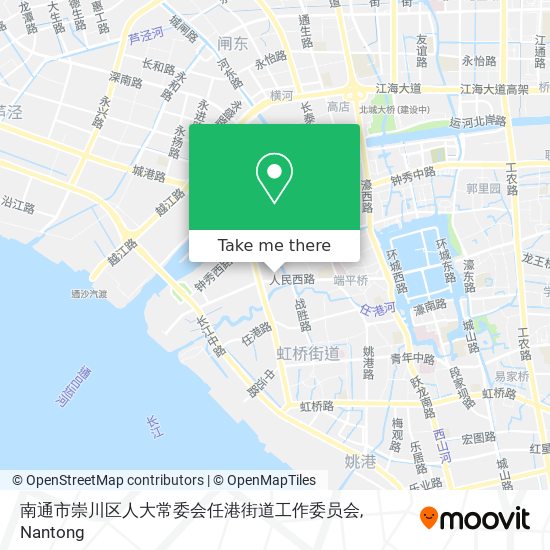 南通市崇川区人大常委会任港街道工作委员会 map