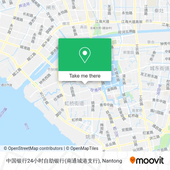 中国银行24小时自助银行(南通城港支行) map