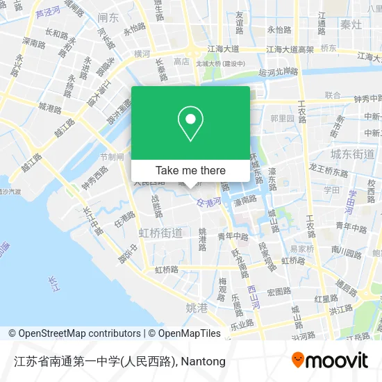 江苏省南通第一中学(人民西路) map