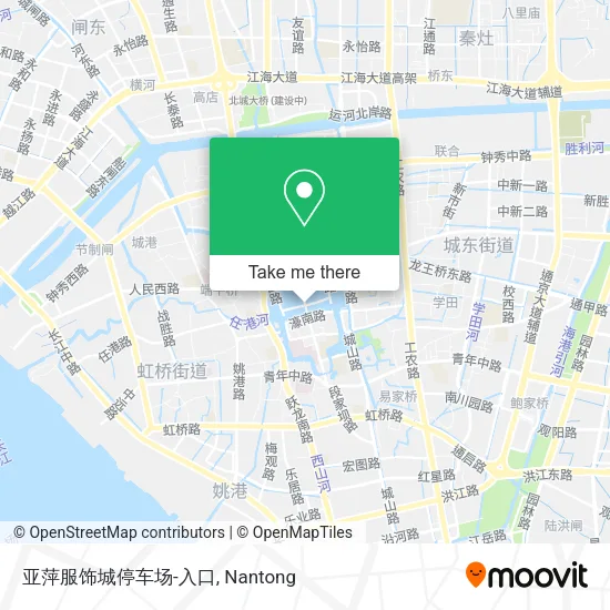 亚萍服饰城停车场-入口 map