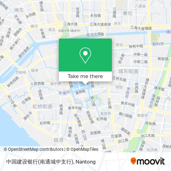 中国建设银行(南通城中支行) map