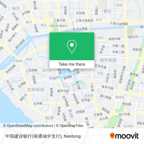 中国建设银行(南通城中支行) map