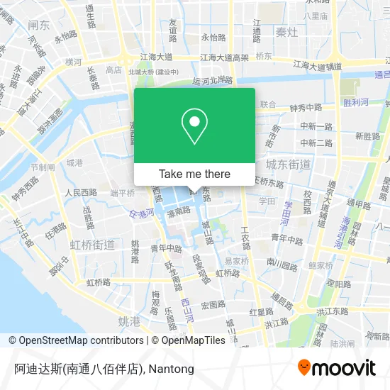 阿迪达斯(南通八佰伴店) map