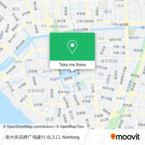 南大街品牌广场建行-出入口 map
