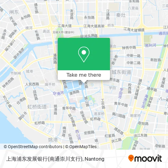 上海浦东发展银行(南通崇川支行) map