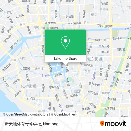 新天地体育专修学校 map