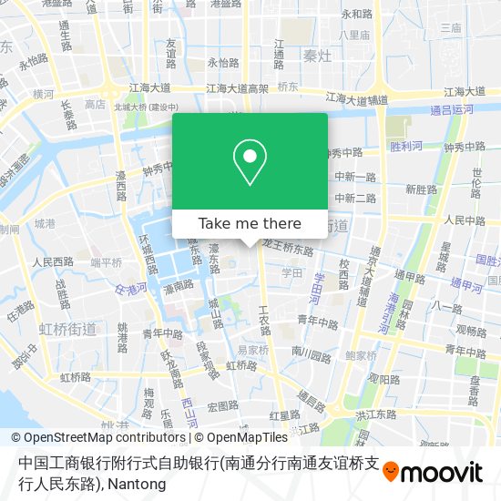 中国工商银行附行式自助银行(南通分行南通友谊桥支行人民东路) map