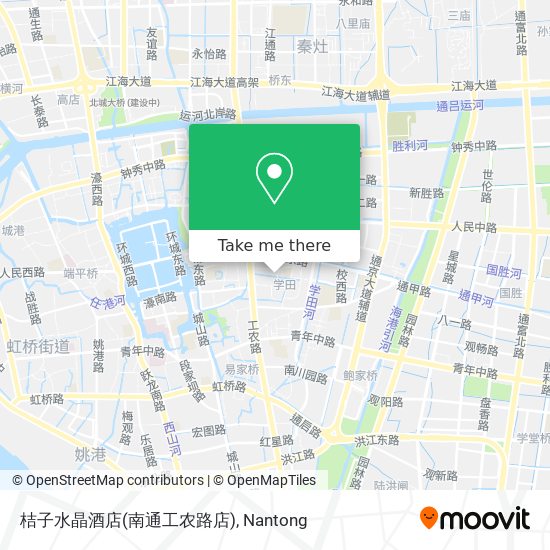 桔子水晶酒店(南通工农路店) map