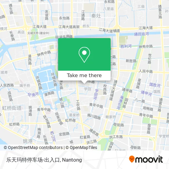 乐天玛特停车场-出入口 map