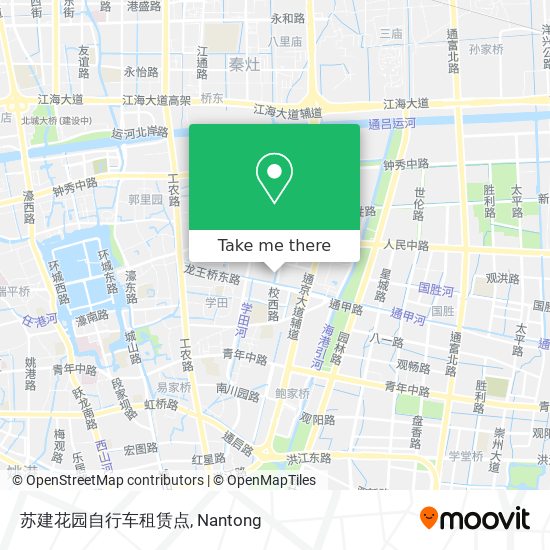 苏建花园自行车租赁点 map