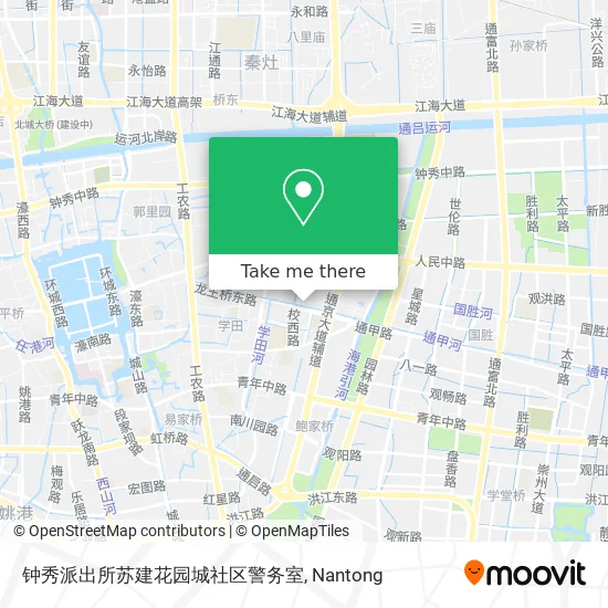 钟秀派出所苏建花园城社区警务室 map