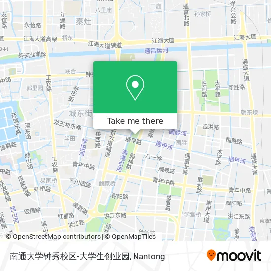 南通大学钟秀校区-大学生创业园 map