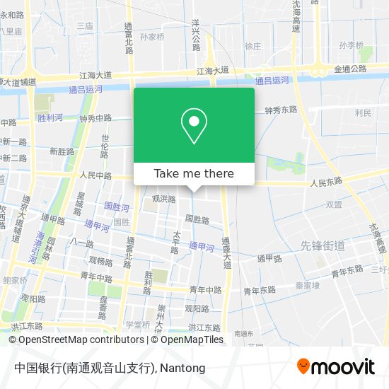 中国银行(南通观音山支行) map