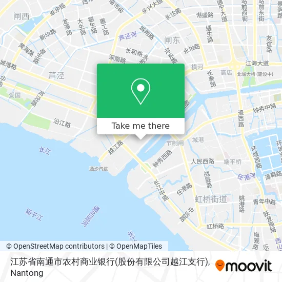 江苏省南通市农村商业银行(股份有限公司越江支行) map