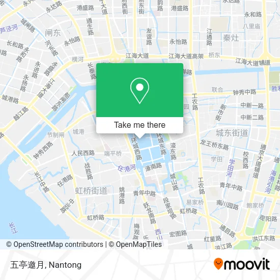五亭邀月 map