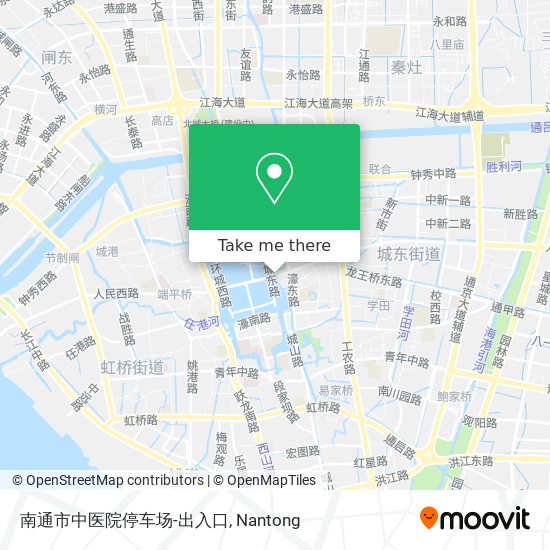 南通市中医院停车场-出入口 map