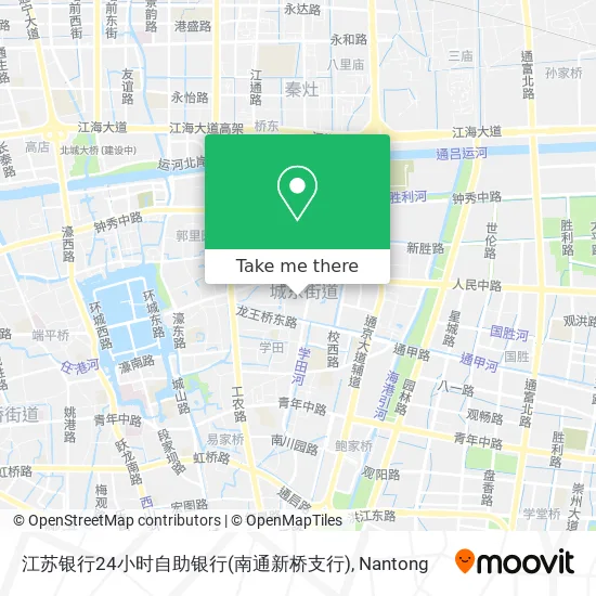 江苏银行24小时自助银行(南通新桥支行) map