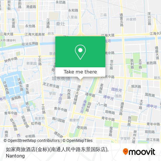 如家商旅酒店(金标)(南通人民中路东景国际店) map