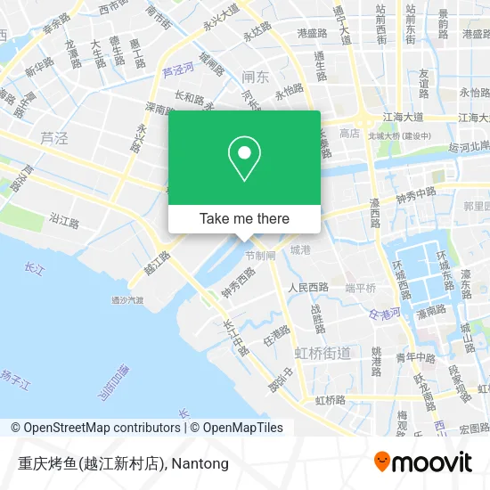 重庆烤鱼(越江新村店) map