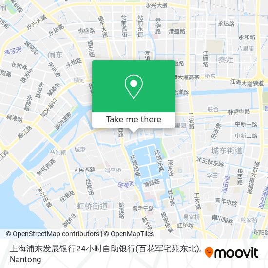 上海浦东发展银行24小时自助银行(百花军宅苑东北) map