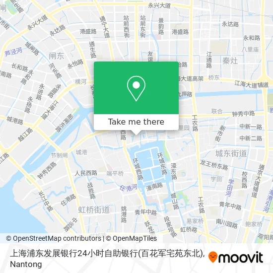 上海浦东发展银行24小时自助银行(百花军宅苑东北) map