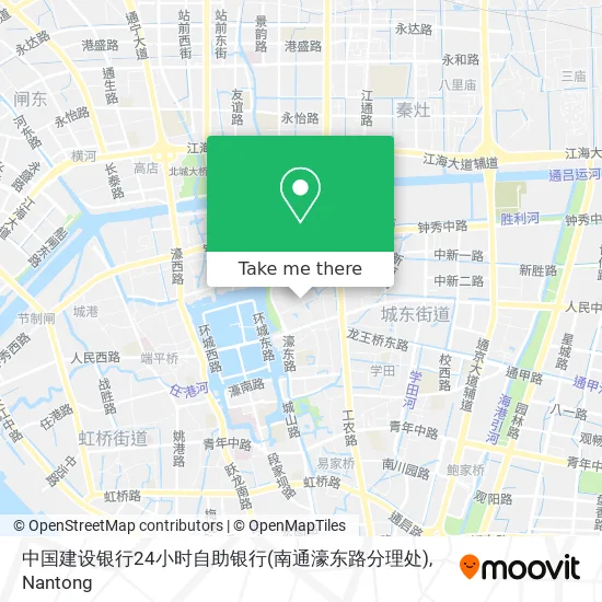 中国建设银行24小时自助银行(南通濠东路分理处) map