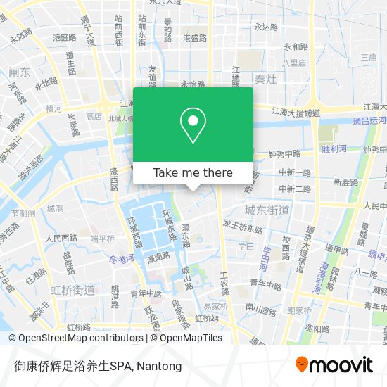 御康侨辉足浴养生SPA map