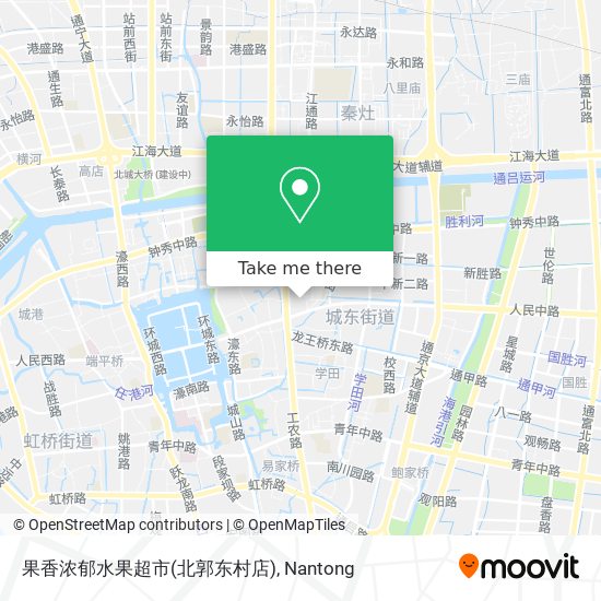 果香浓郁水果超市(北郭东村店) map