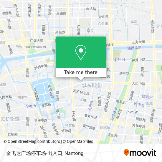 金飞达广场停车场-出入口 map