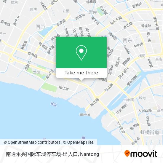 南通永兴国际车城停车场-出入口 map