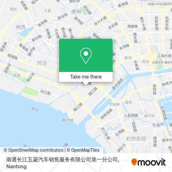 南通长江五菱汽车销售服务有限公司第一分公司 map