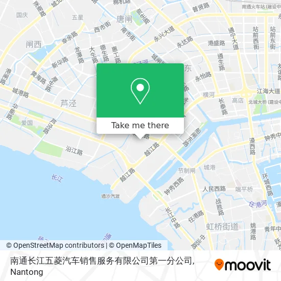 南通长江五菱汽车销售服务有限公司第一分公司 map