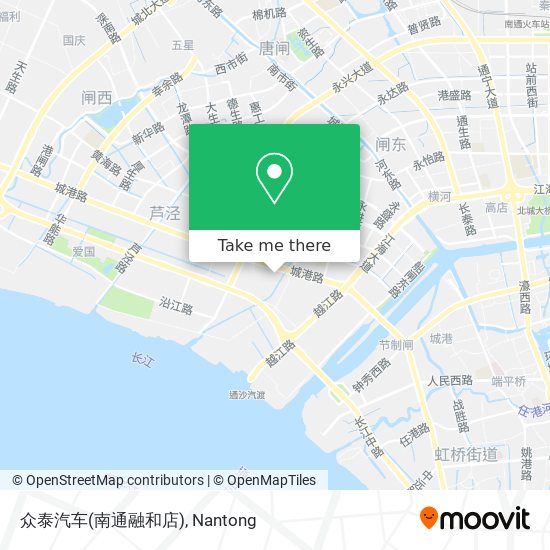 众泰汽车(南通融和店) map