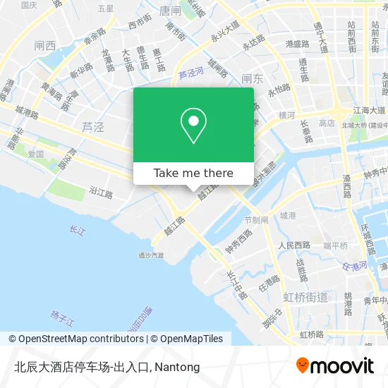 北辰大酒店停车场-出入口 map