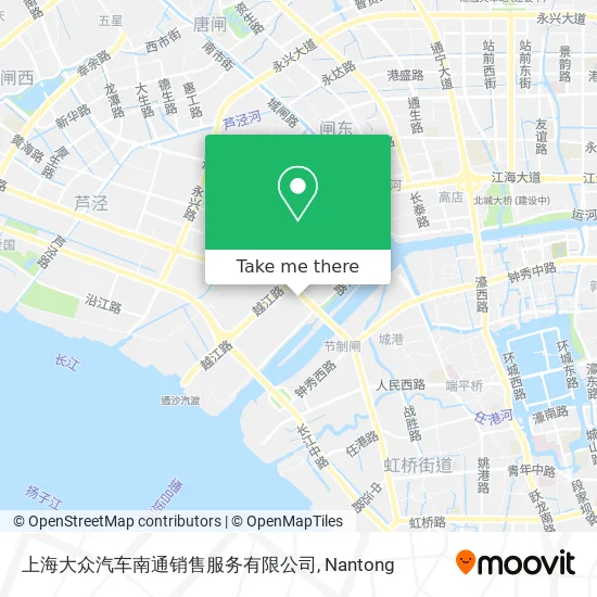 上海大众汽车南通销售服务有限公司 map
