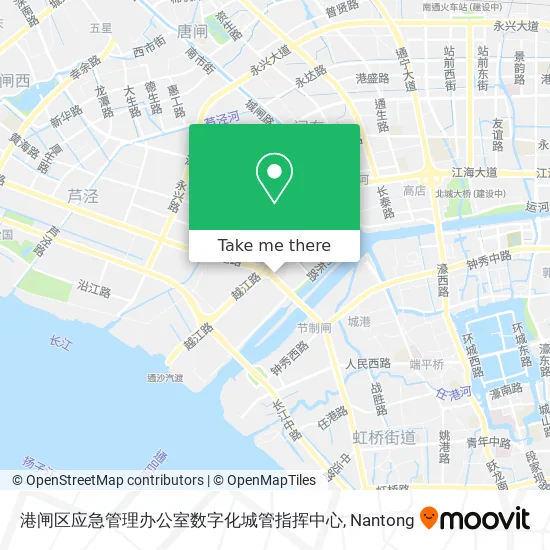 港闸区应急管理办公室数字化城管指挥中心 map
