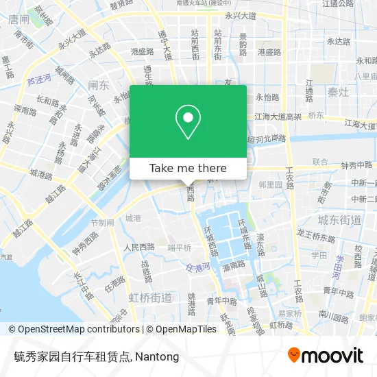 毓秀家园自行车租赁点 map