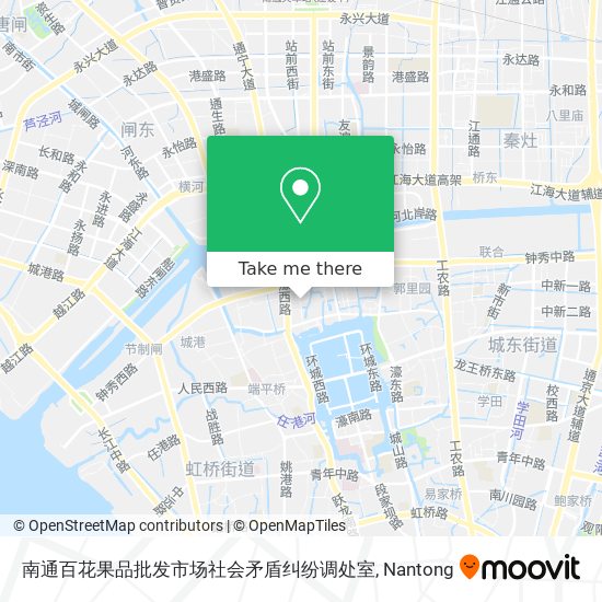 南通百花果品批发市场社会矛盾纠纷调处室 map