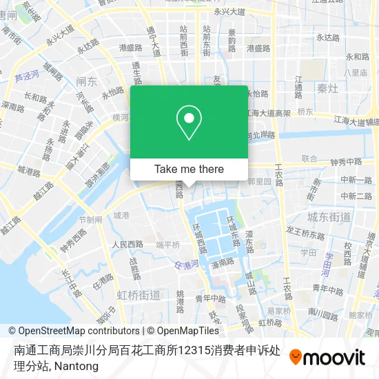 南通工商局崇川分局百花工商所12315消费者申诉处理分站 map