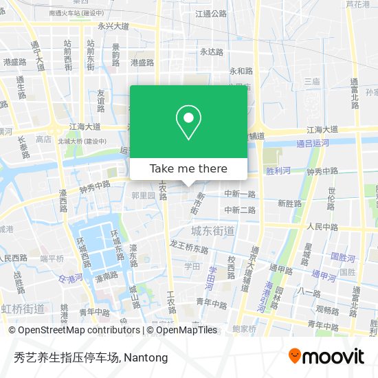 秀艺养生指压停车场 map