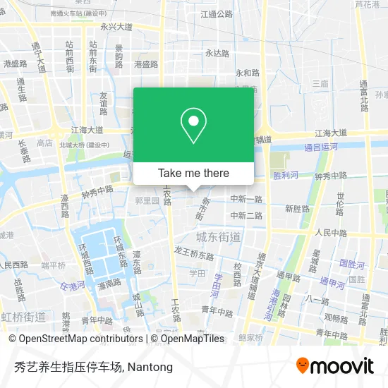 秀艺养生指压停车场 map