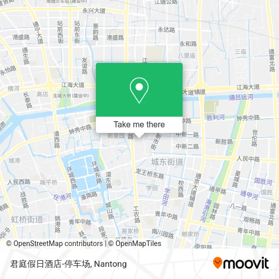 君庭假日酒店-停车场 map