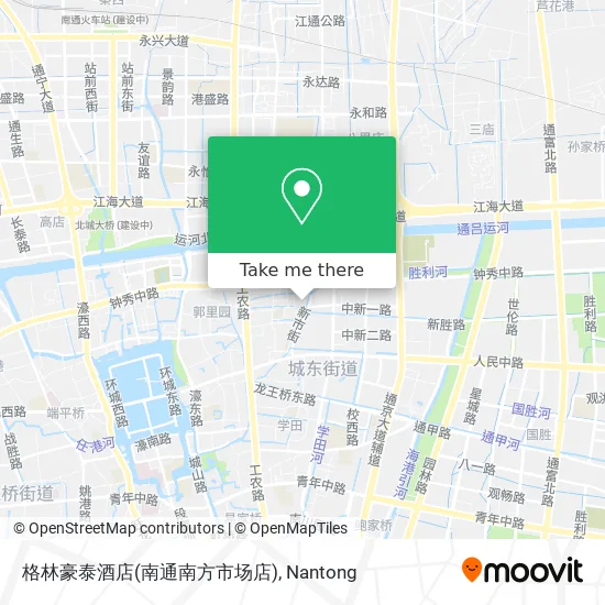 格林豪泰酒店(南通南方市场店) map