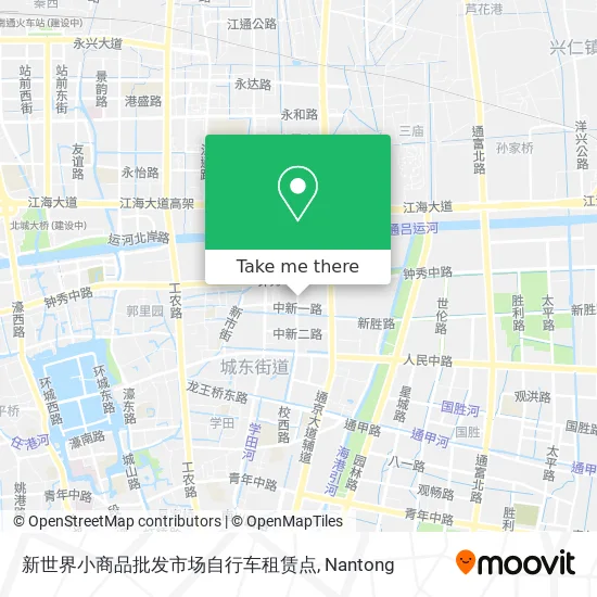新世界小商品批发市场自行车租赁点 map