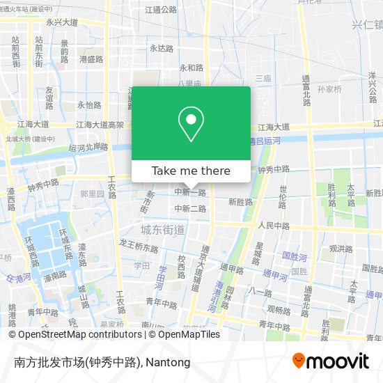 南方批发市场(钟秀中路) map
