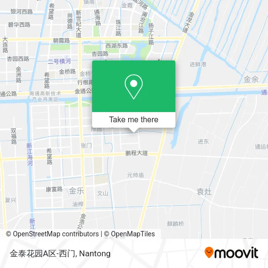 金泰花园A区-西门 map